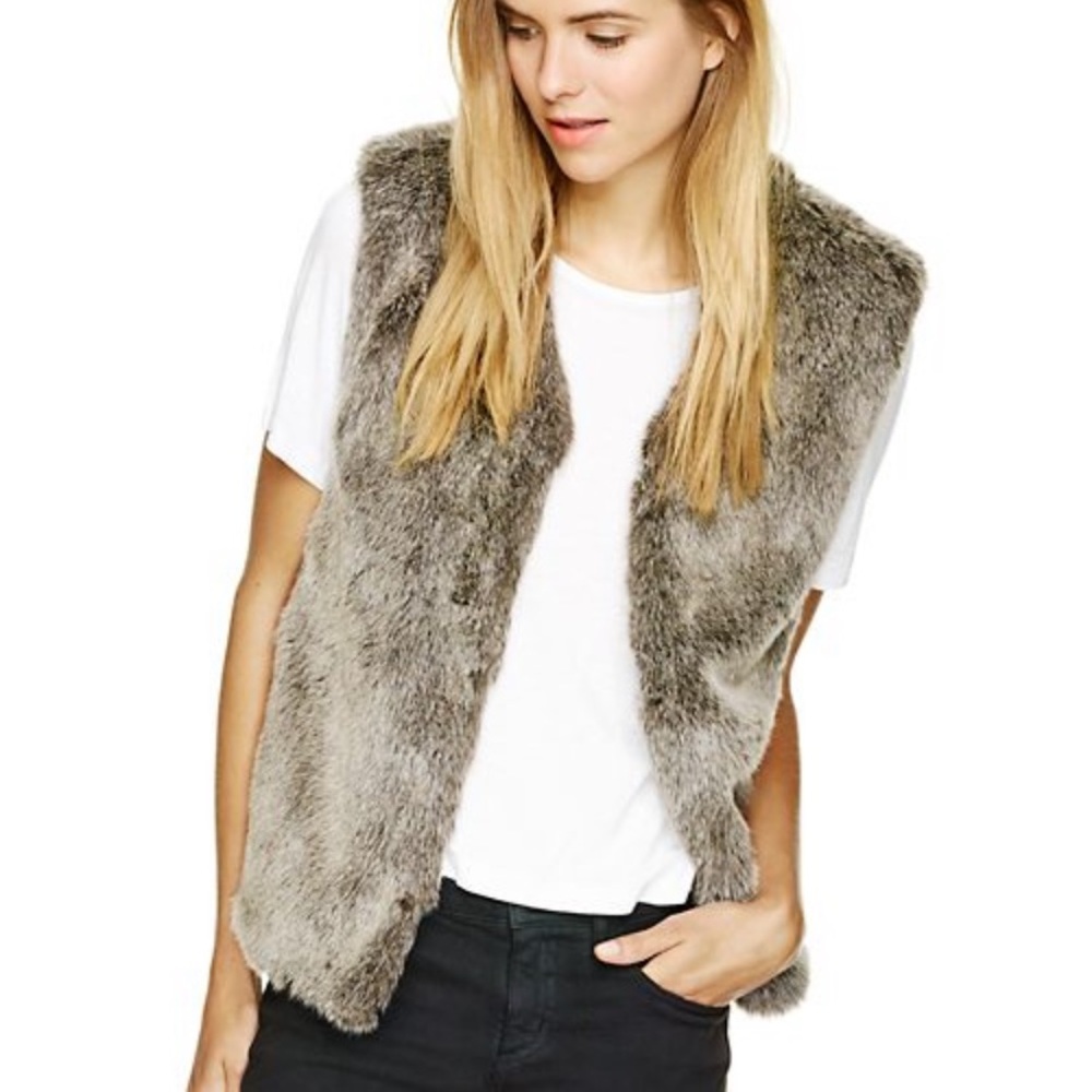 Aritzia Faux Fur Park Slope Vest